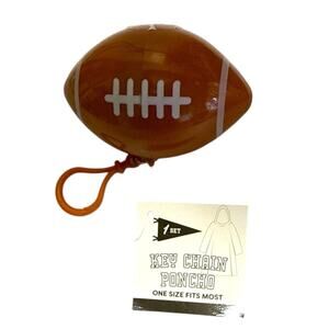 Football Key Chain Clip Poncho - Brown New with tags gift unisex Target